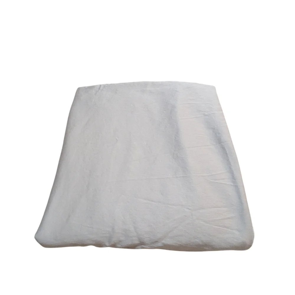 Pottery Barn Cal King Flat Sheet Cotton Grey Natural Fibers Neutral Minimalism